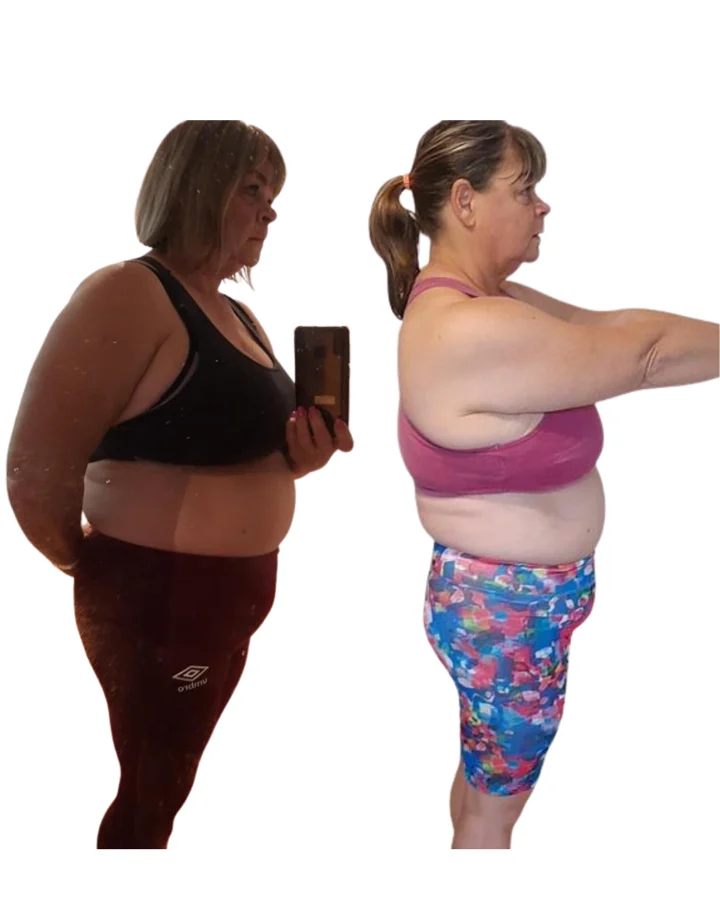 Sandra's published FitFight Fusion transformation